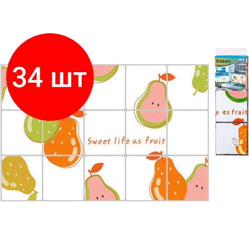 Комплект 34 штук, Пленка-стикер защитная, 75х45см, TL-283, PERFECTO LINEA (11-128300)