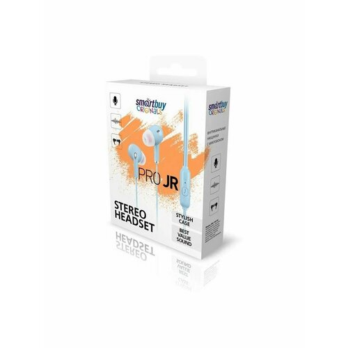 Акустика SMARTBUY SBH-105-BU PRO JR голубой 681₽