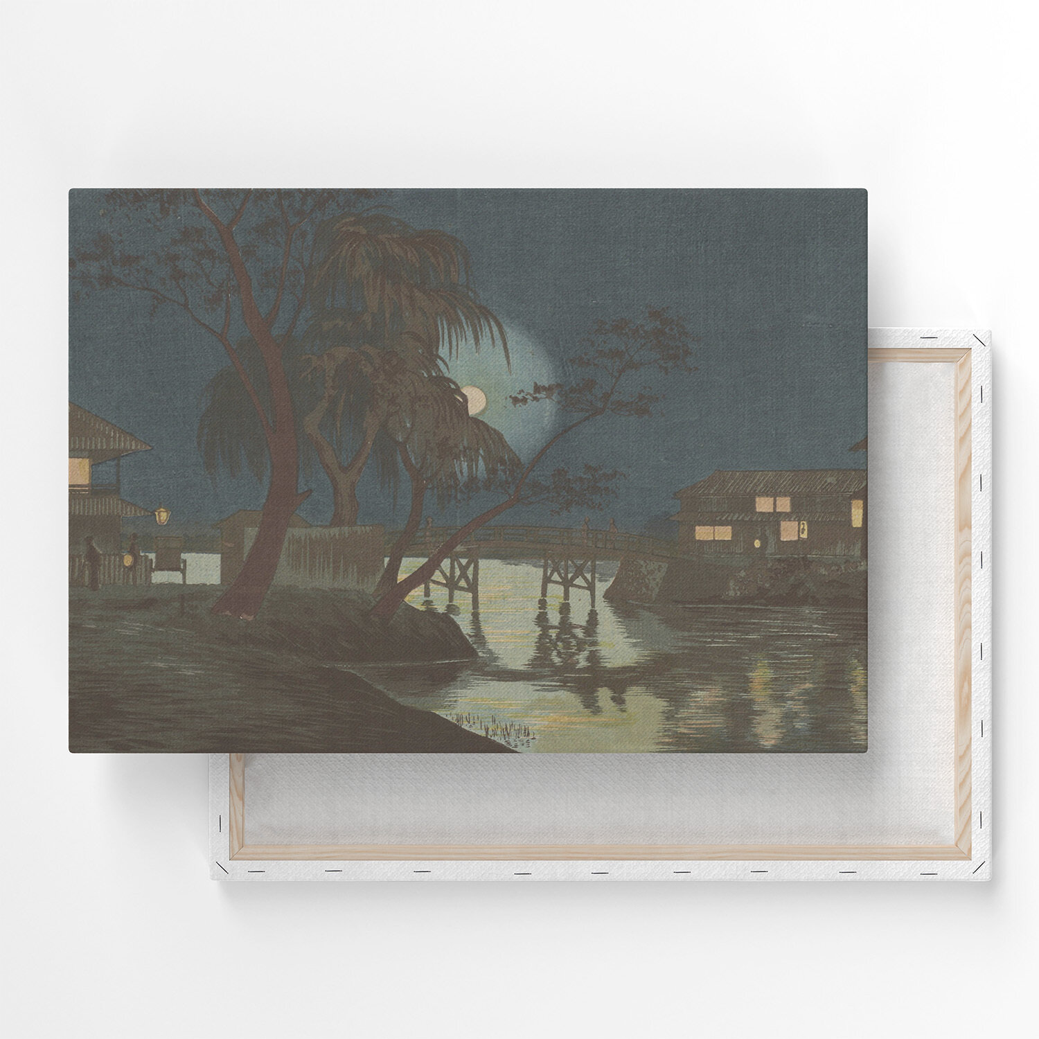 Картина на холсте, репродукция / Кобаяси Киётика - Tea House at Imadobashi / Размер 40 x 53 см