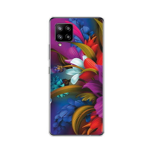 Силиконовый чехол на Samsung Galaxy A42 / Самсунг Галакси A42 Фантастические цветы