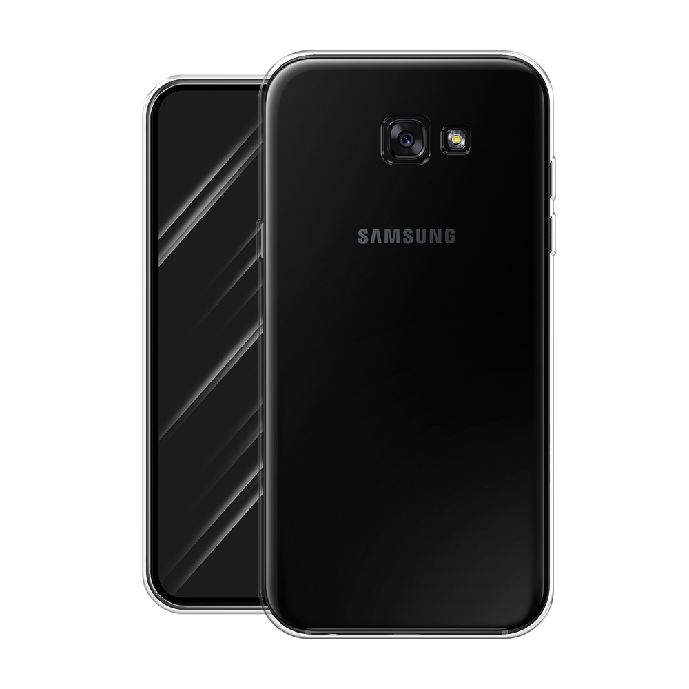 Силиконовый чехол на Samsung Galaxy A7 2017 / Самсунг Галакси A7 2017, прозрачный