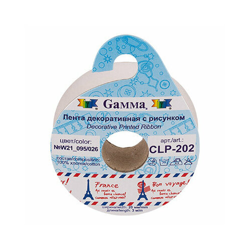 Gamma' хлопковая лента с рис. CLP-202 20 мм (3/4 ) ' 3 м цвет N5_065_113 хлопковая лента с рис 20 мм 3 4 3 м s3