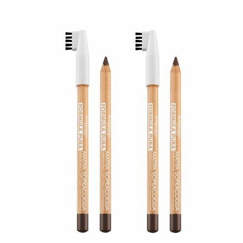 Карандаш для бровей Deborah Milano, Formula Pura Eyebrow Pencil, тон 03 темный, 1,2 г, 2 шт.