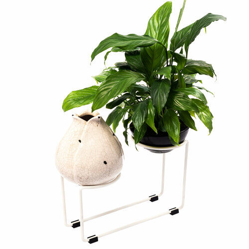 Подставка для цветов ilwi INT-W-PC-2-1-P22 на подоконник на окно металлическая в стиле лофт подарок на день рождения 3620₽