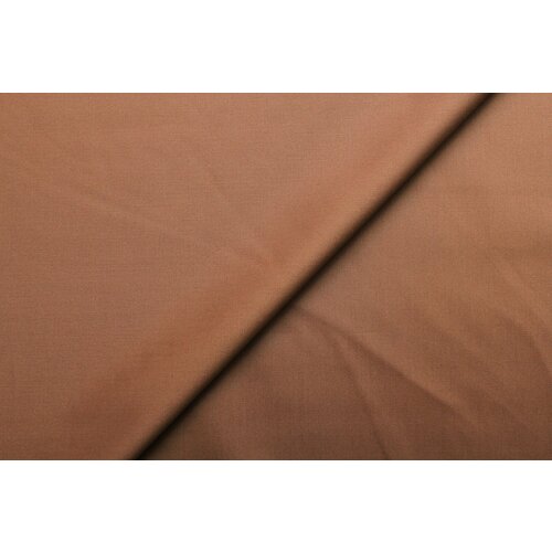 Ткань Хлопок-стрейч Nino цвета молочного шоколада, ш150см, 0,5 м
