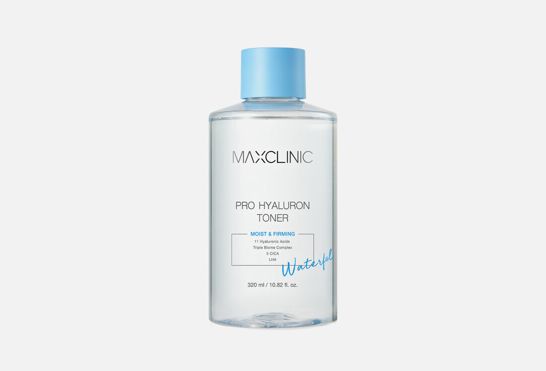 Увлажняющий тонер Maxclinic Moist&Firming Pro Hyaluron Toner с 11 видами гиалуроновой кислоты, 320мл - фото №2