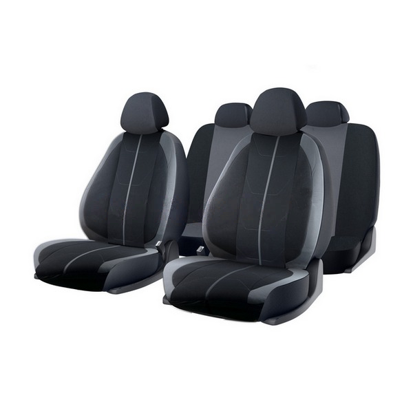 фото Чехлы «Bravo» на весь салон т. серый/св. серый