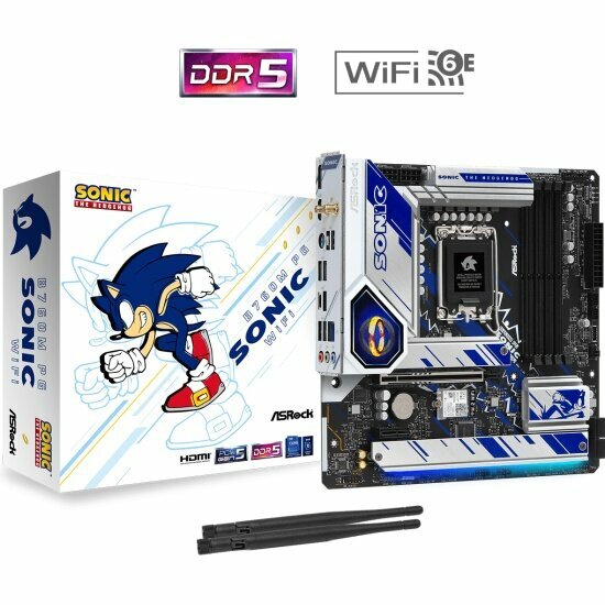 Материнская плата Asrock B760M PG SONIC WIFI (LGA1700, mATX)