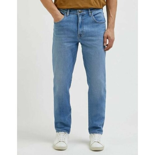 Джинсы Lee, размер W33/L30, синий джинсы зауженные lee размер w33 l30 синий