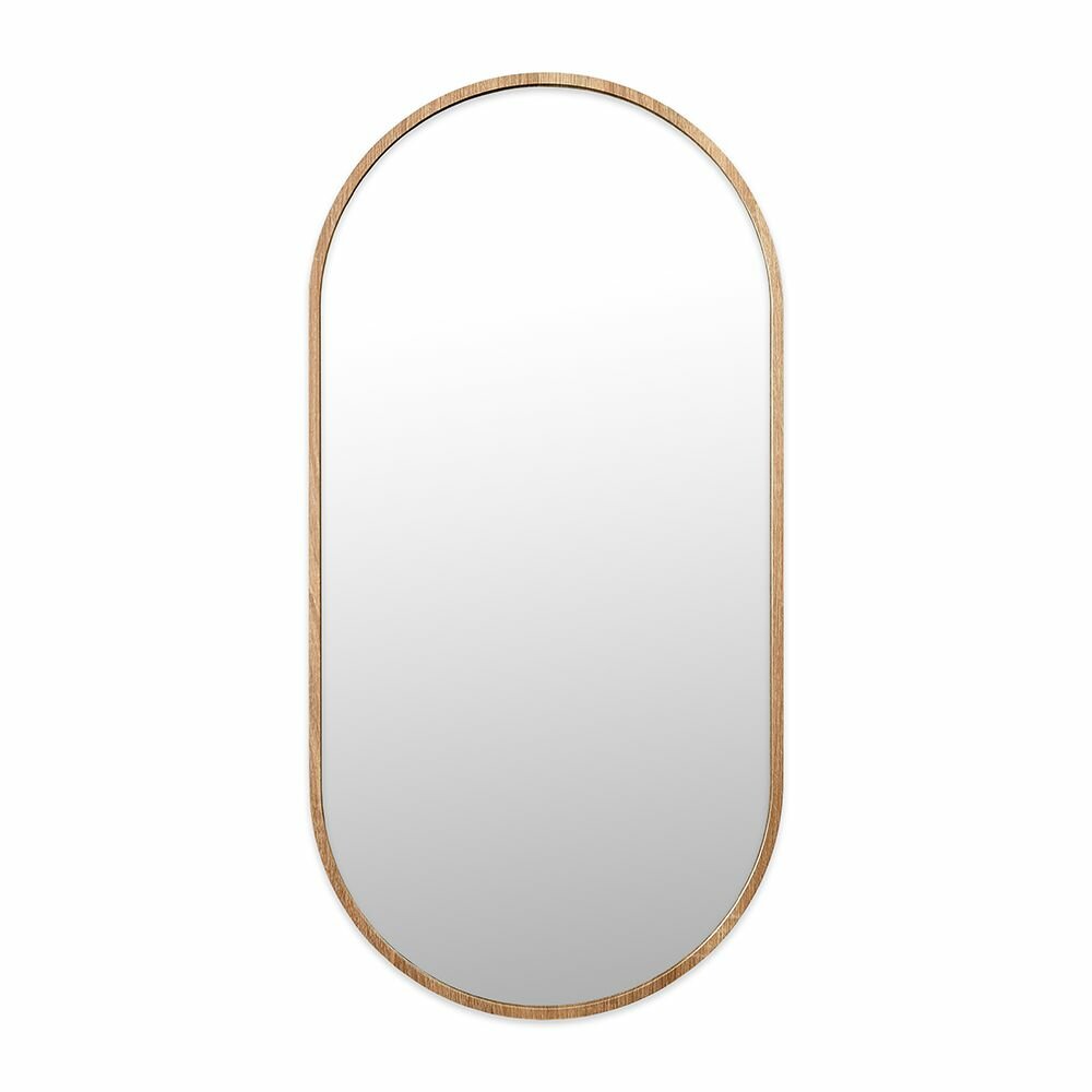 фото Зеркало в раме Овал 45х90 см дуб сонома