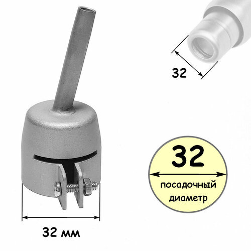 Насадка стандартная для строительного фена 32 мм.