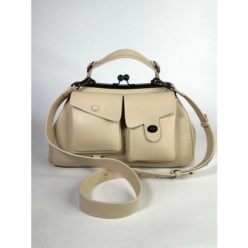 Сумка RICHEZZA, фактура зернистая, априкот