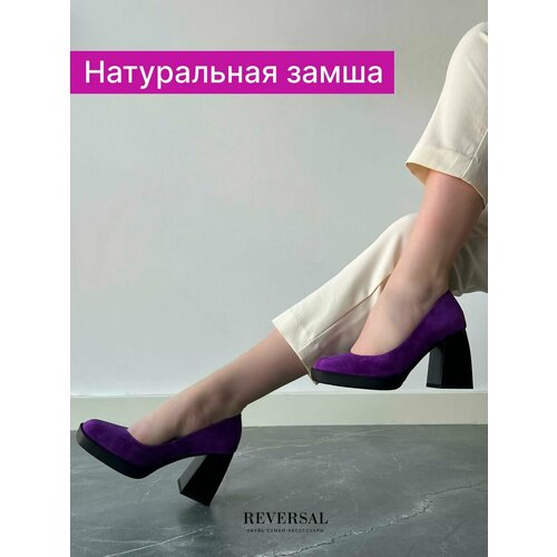 Туфли Мэри Джейн Reversal, размер 39, черный, фиолетовый