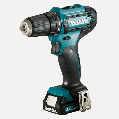 Изображение товара Дрель-шуруповерт MAKITA DF333DWAE с подсветкой /шуруповерт аккумуляторный в кейсе для дома и мастерской (12В, 2хLi-Ion АКБ, 2 Ач)