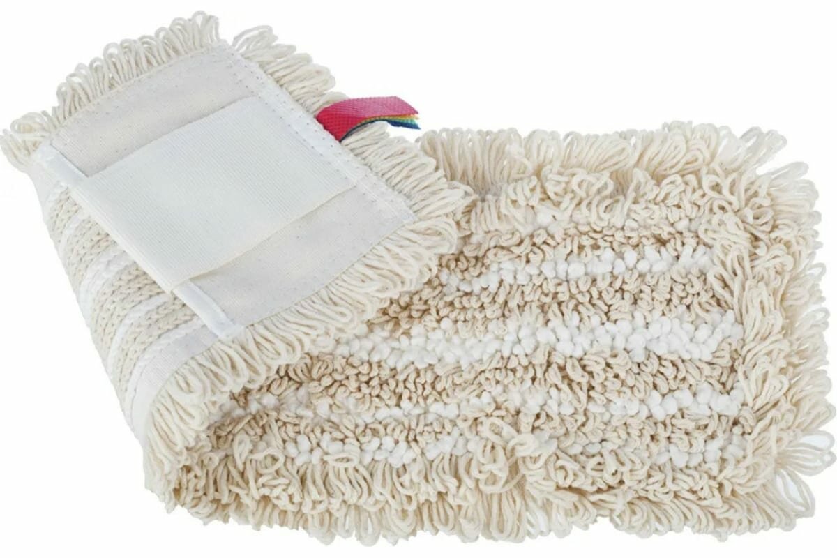 Luscan Luscan Насадка МОП плоская Дуэт хлопок микрофибра 40x11 см бежевая 1016068