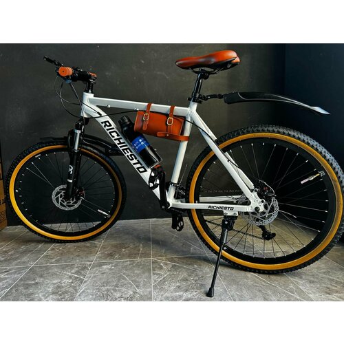 Велосипед горный RICHIESTO 26 21s Алюминиевая рама 19 Взрослый Спортивный Унисекс белый 25900₽