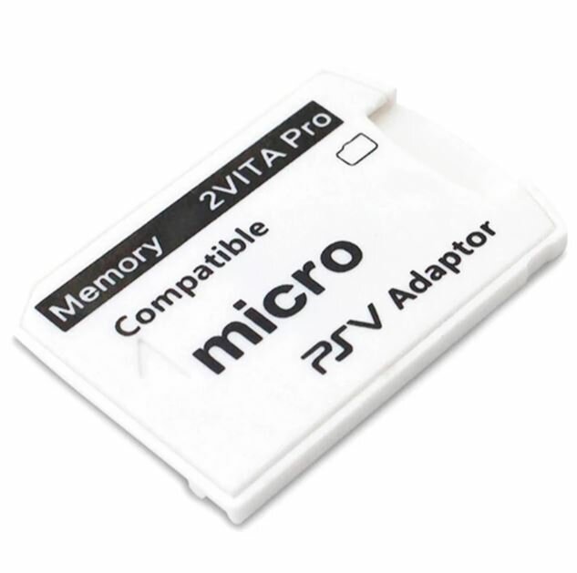 Универсальный адаптер-переходник Memory SD2 Vita Pro TF на Micro SD для портативных игровых приставок белый | Версия 5.0