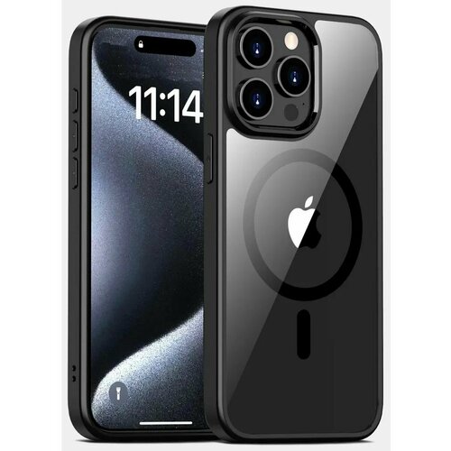 фото Чехол о'кейси, для apple iphone 15 pro max, прозрачный, magsafe