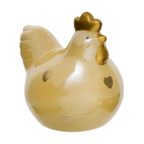 Декоративная пасхальная керамическая фигурка Курочка Розовая Пасха Сувенир 849₽