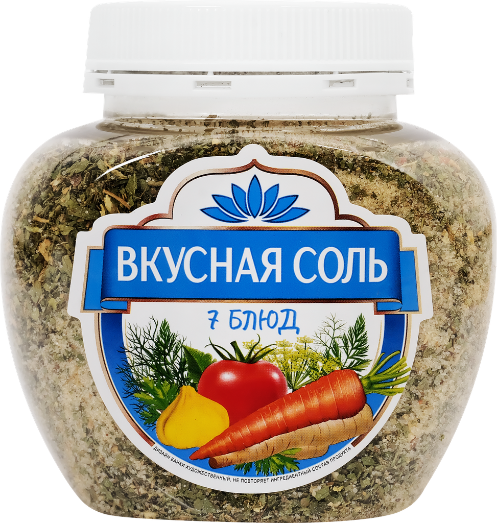 Соль Вкусная Соль 7 Блюд с пряностями и овощами 400г Агроимпорт - фото №13