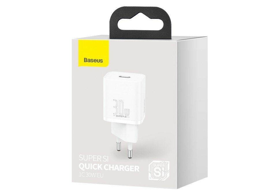 Сетевое зар. устр. Baseus Super Si Quick Charger 1C 30W EU CCSUP-J02 белое