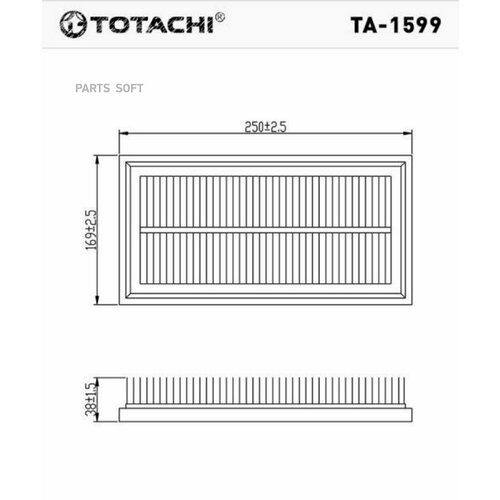 Фильтр воздушный TOTACHI TA-1599 | цена за 1 шт