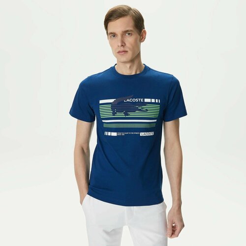 фото Футболка lacoste, размер t4, темно-синий