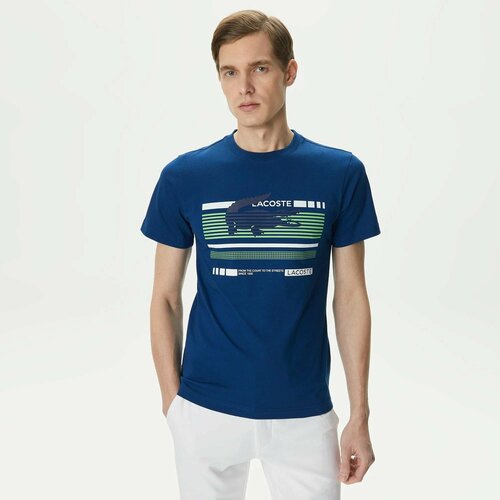 Футболка LACOSTE, размер T6, синий