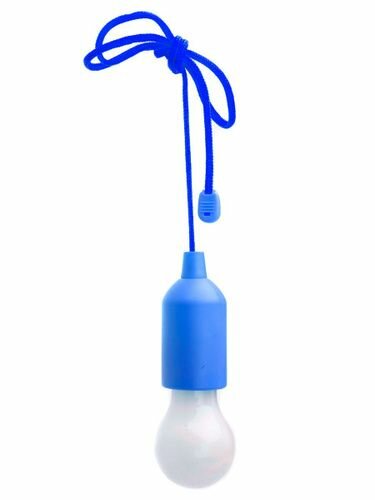 Лампочка-фонарик на шнурке LED Hange Lampe , светодиодный подвесной светильник, синий