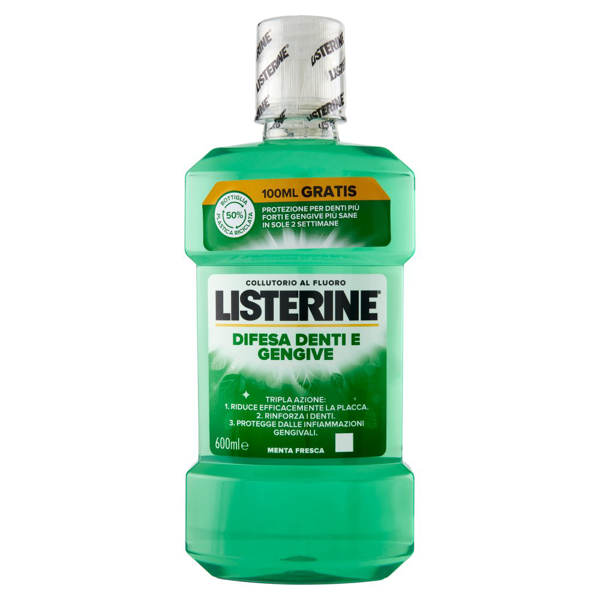 Listerine Ополаскиватель для зубов и десен нежный вкус 600мл