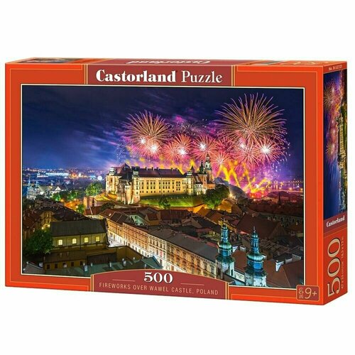 Castor Land Пазлы для взрослых и детей 500 элементов Фейерверк над Вавельским замком