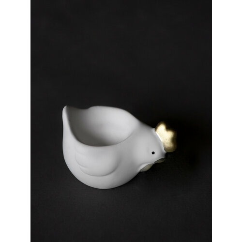 Подставка для яйца фигурка Курица (белый)