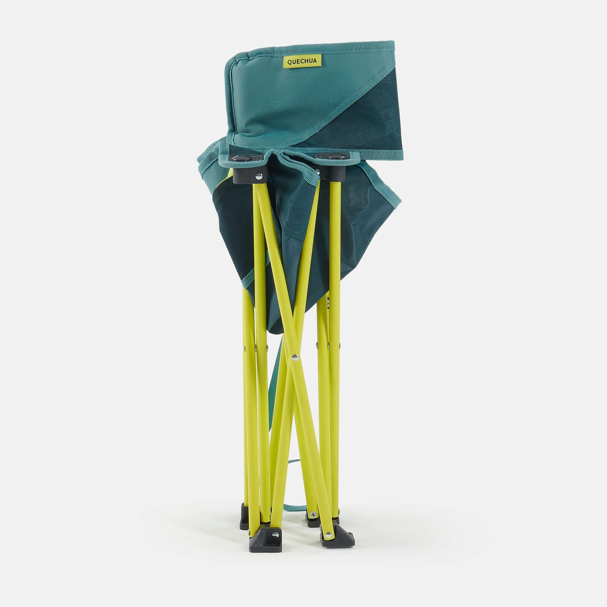 Складной стул для кемпинга низкий QUEQHUA желтый