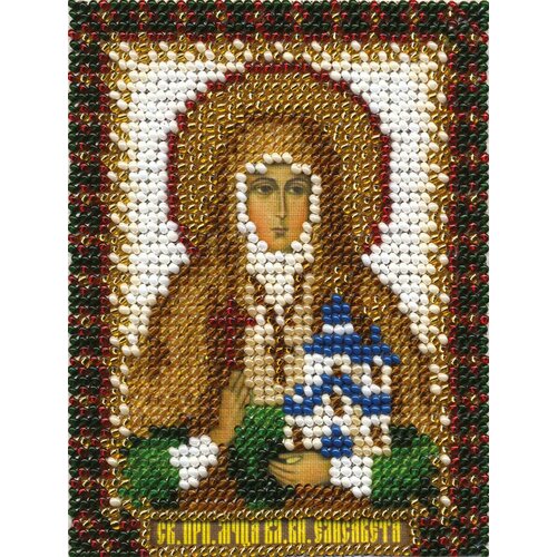Набор для вышивания бисером Икона Святой мученицы княгини Елизаветы ЦМ-1313, 8х10 см, Panna
