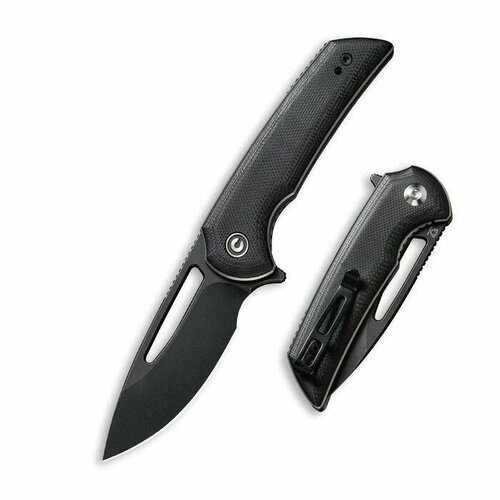 Нож Civivi Odium Flipper Knife G10 Handle (2.65 D2 Blade) black green thorn f95 flipper folding knife bearing d2 blade tc4 titanium handle outdoor camping hunting pocket fruit knife edc tools