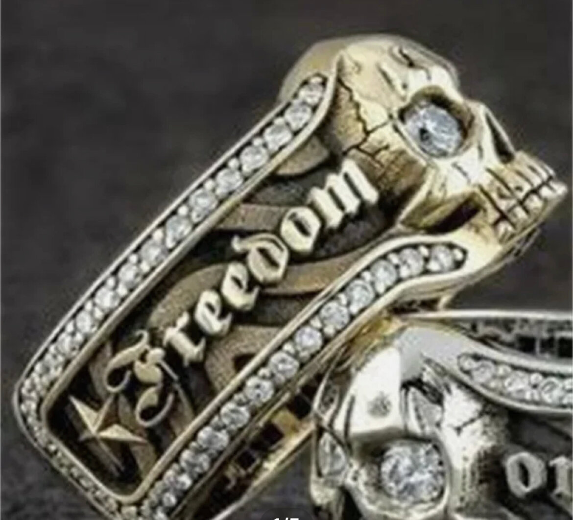 Кольцо, циркон, размер 19, золотистый
