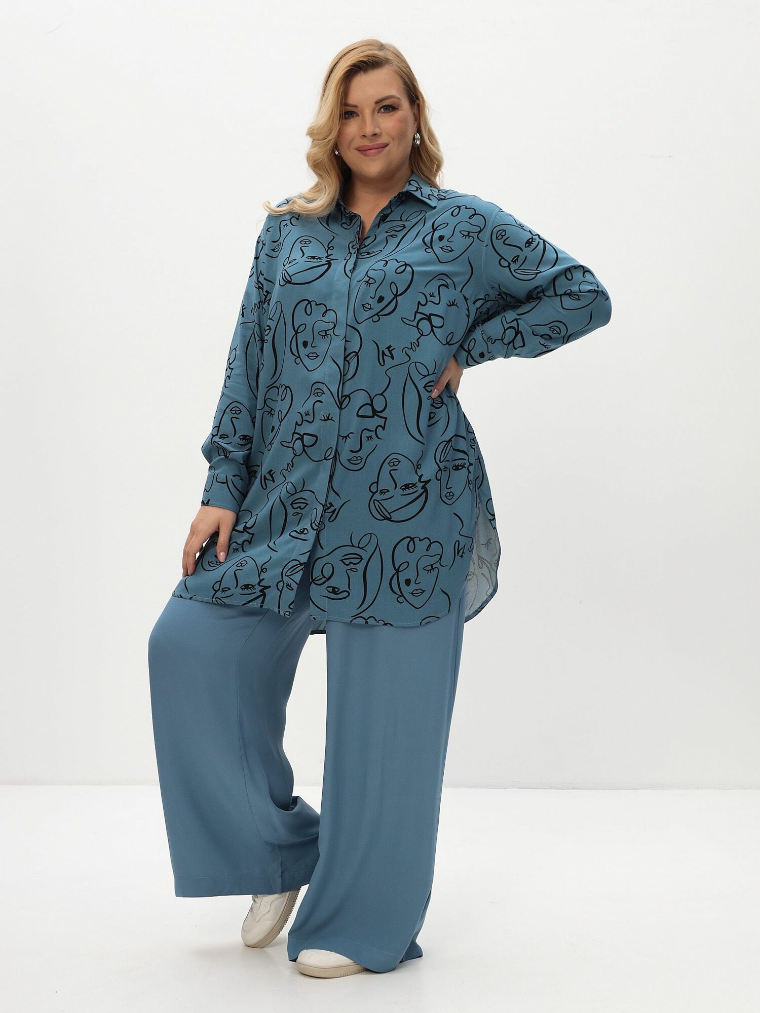 Комплект одежды La Via Estelar, размер 58, синий — фото 1