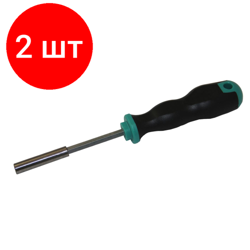 Комплект 2 штук, Отвертка для бит 1/4 с самозажимным адаптером 100мм JETTOOLS (D7-4-610014)