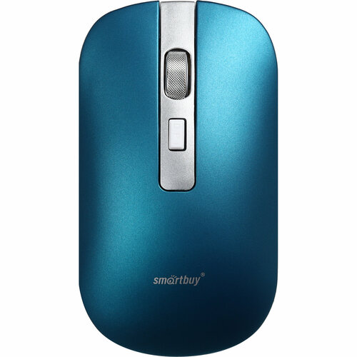 Мышь беспроводная с зарядкой от USB Smartbuy 402CAG синий металлик 100900₽