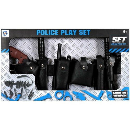 Поясной набор полицейского HSY-029 набор полицейского oubaoloon автомат трещотка нож свисток наручники рация на листе 34p55