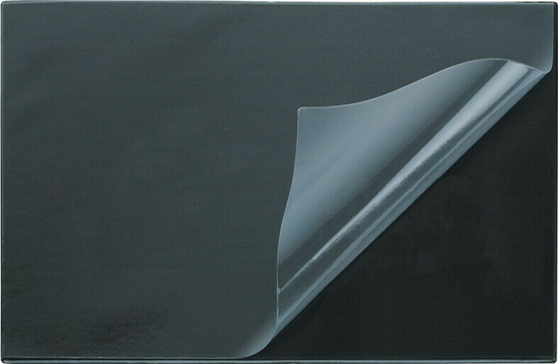 Настольное покрытие Коврик на стол Attache 38х59см черный с прозрачным листом