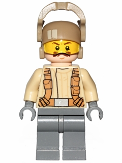 Минифигурка Lego Resistance Trooper - Tan Jacket, Moustache sw0696