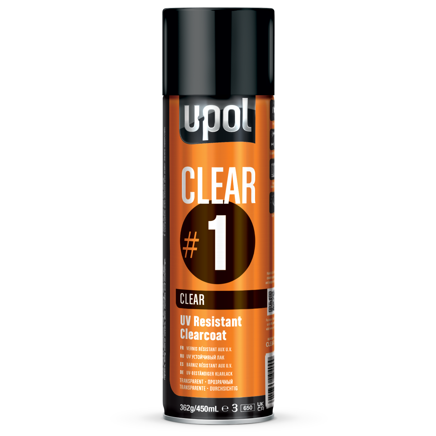 Лак U-POL Clear#1 450 мл