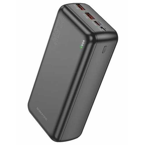 Внешний аккумулятор ( для Power Bank) Borofone BJ38B 30000mAh (22.5W, QC3.0, PD, 2USB, MicroUSB, Type-C) (черный) внешний аккумулятор borofone power bank bj38b 30000mah white 6941991105616