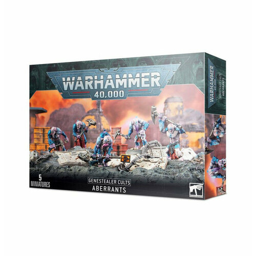 Набор миниатюр Warhammer 40000: Genestealer Cults Aberrants (2022) набор миниатюр для настольной игры warhammer 40000 genestealer cults biophagus