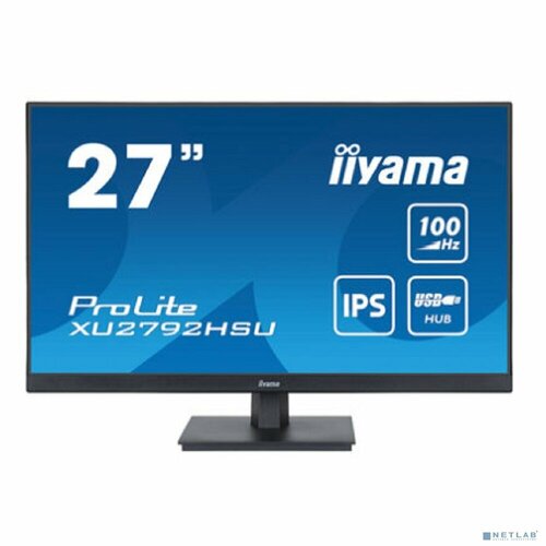 IIYAMA Монитор LCD IIYAMA 27 XU2792HSU-B6 IPS 1920x1080 100Hz 04ms 250cd HDMI DisplayPort USB MM чёрный 2634100₽