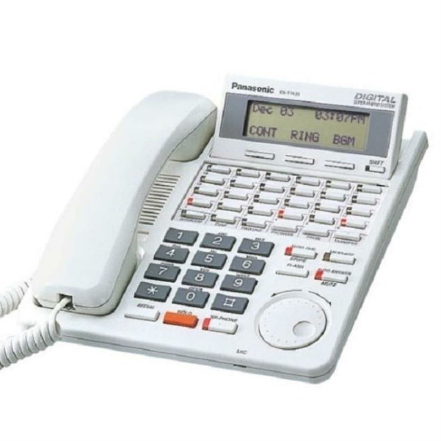 Panasonic KX-T7433RU Б/У Системный телефон 24 кнопки белый