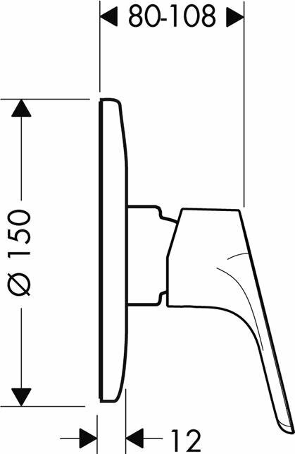 Смеситель для душа Hansgrohe Focus E2 31967000, хром