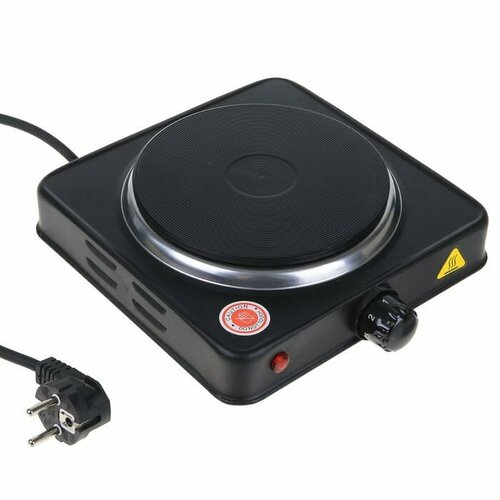 Плитка электрическая Sakura ПЭ-01В 1000 Вт 1 конфорка диск черная комплект из 2 шт 338900₽