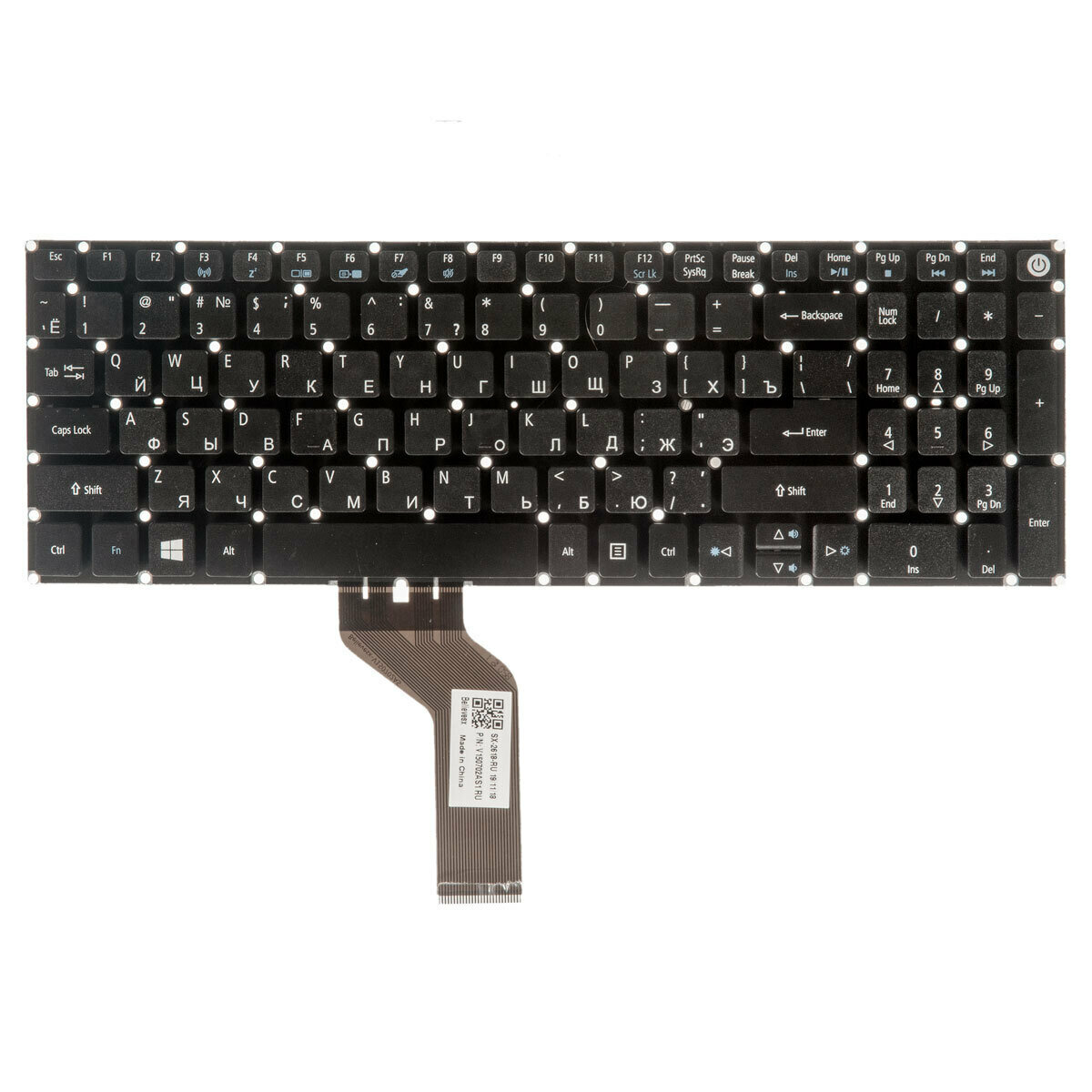 Клавиатура для ноутбуков Acer Aspire E5-722 E5-772 V3-574G E5-573T E5-573 E5-573G NK. I1517.00K Black No frame гор. Enter ZeepDeep